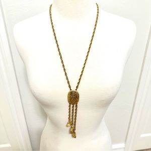 Maxixe Denker classic long chain gold with charms
